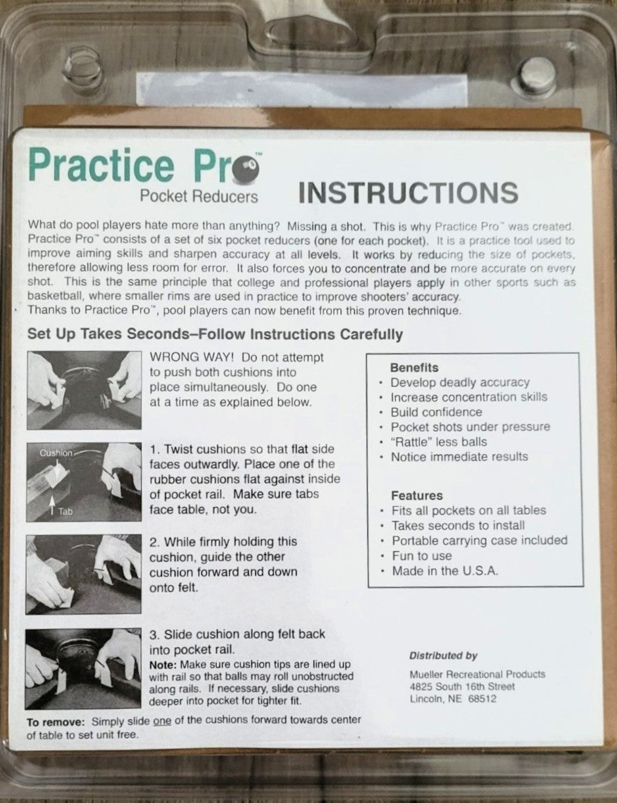 Pocket GAPR Reducers - Billiard and Pool Center