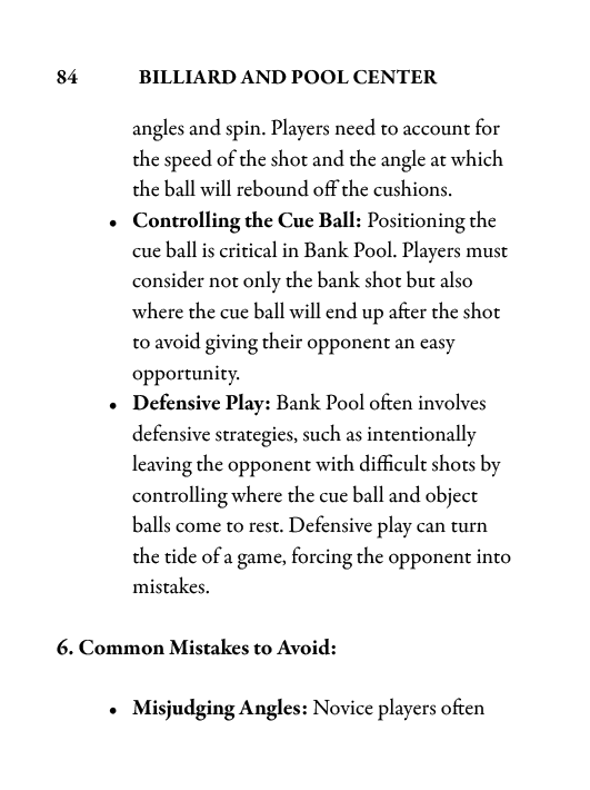 Billiards Handbook: Comparing 13 Games, Rules, Strategies, Equipment and Techniques - Billiard and Pool Center