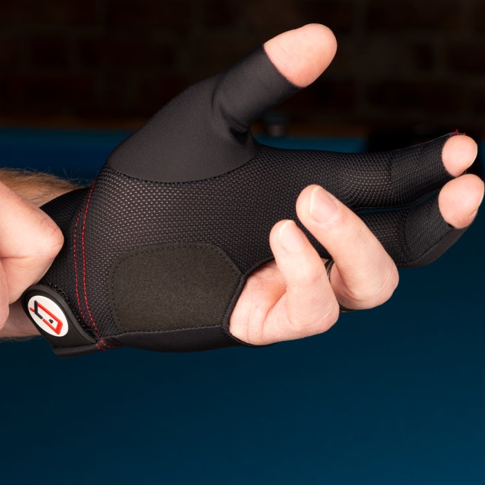 Cuetec Axis Glove Black - Bridge Hand Left - Billiard and Pool Center