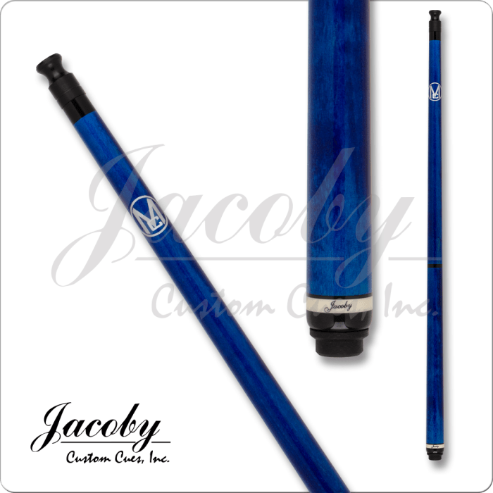 Jacoby JCBMCN Monster Crush - No Wrap Blue Cue - Billiard_And_Pool_Center