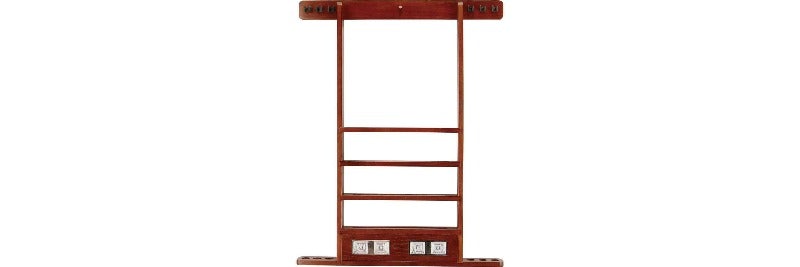 6 Cue Deluxe Wall Rack w/ Score Counter WRSC - Billiard and Pool Center
