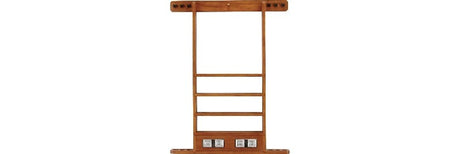 6 Cue Deluxe Wall Rack w/ Score Counter WRSC - Billiard and Pool Center