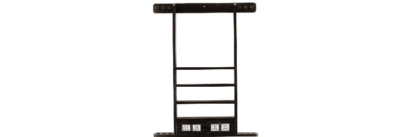 6 Cue Deluxe Wall Rack w/ Score Counter WRSC - Billiard and Pool Center