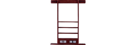 6 Cue Deluxe Wall Rack w/ Score Counter WRSC - Billiard and Pool Center