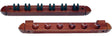 6 Cue Standard Clip Wall Rack WR6S - Billiard and Pool Center