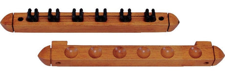 6 Cue Standard Clip Wall Rack WR6S - Billiard and Pool Center