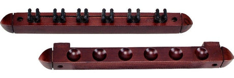 6 Cue Standard Clip Wall Rack WR6S - Billiard and Pool Center