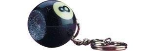 8-Ball Key Chain with Scuffer NI8SKR1 - Billiard and Pool Center