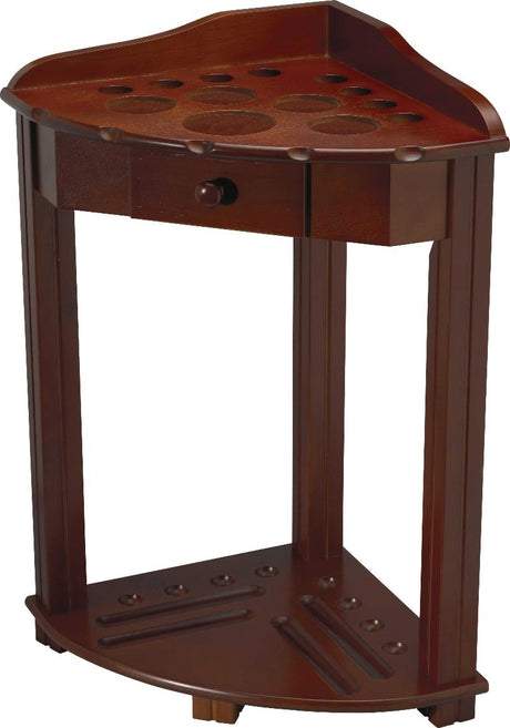 8 Cue Deluxe Floor Rack w/ Drawer FRH8 - Billiard and Pool Center