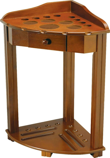 8 Cue Deluxe Floor Rack w/ Drawer FRH8 - Billiard and Pool Center