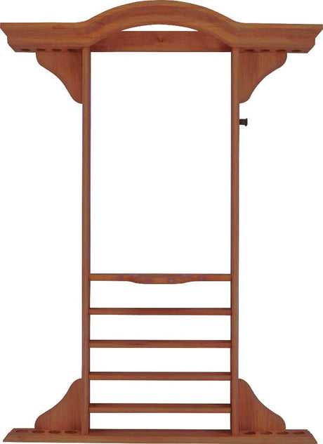 8 Cue Deluxe Wall Rack WR8 - Billiard and Pool Center