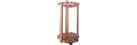 9 Cue FR9 Deluxe Oak Floor Rack FR9 - Billiard and Pool Center