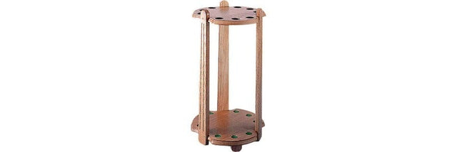 9 Cue FR9 Deluxe Oak Floor Rack FR9 - Billiard and Pool Center