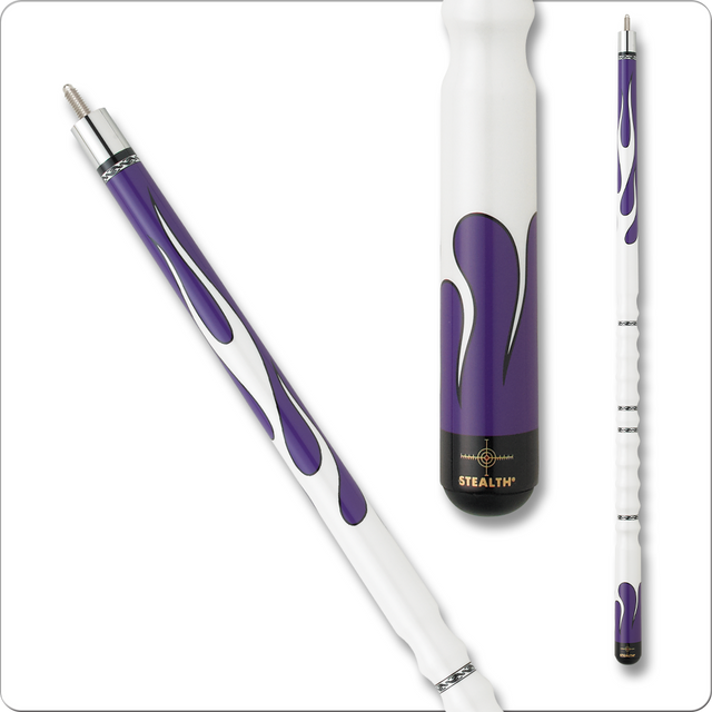 Stealth STH01 Pool Cue - Purple Flame - Billiard and Pool Center