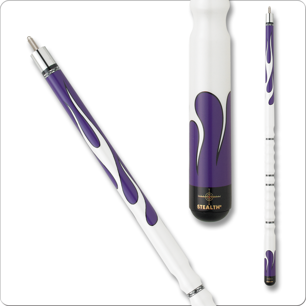Stealth STH01 Pool Cue - Purple Flame