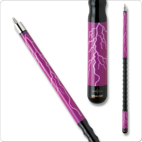 Stealth STH15 Pool Cue - Purple Lightning - Billiard and Pool Center