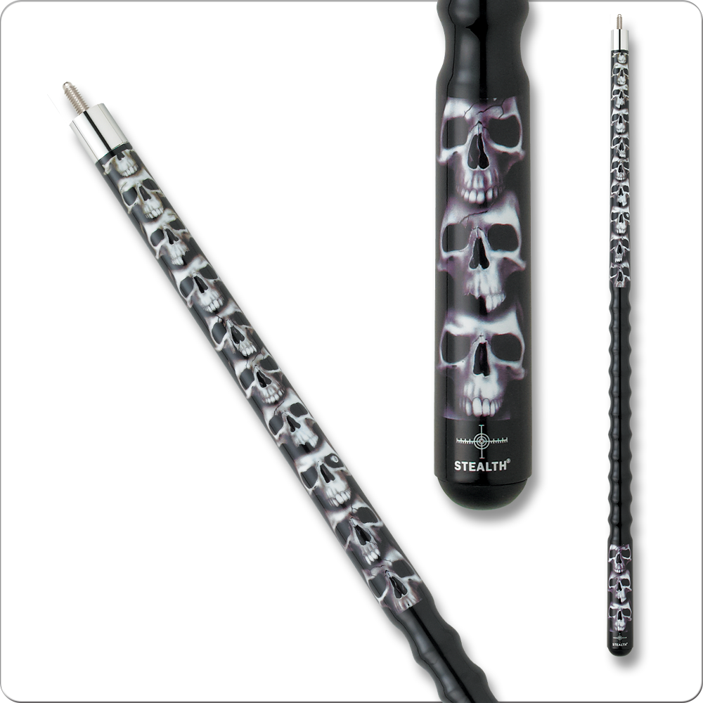 Stealth STH20 Pool Cue - Skulls - Billiard and Pool Center