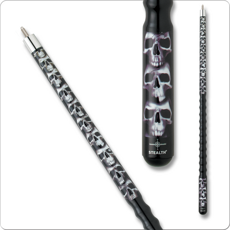 Stealth STH20 Pool Cue - Skulls - Billiard and Pool Center