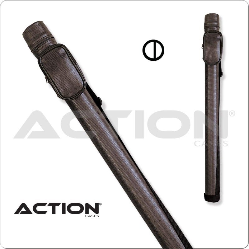 Action ACRND 1x2 Round Hard Cue Case - Billiard and Pool Center