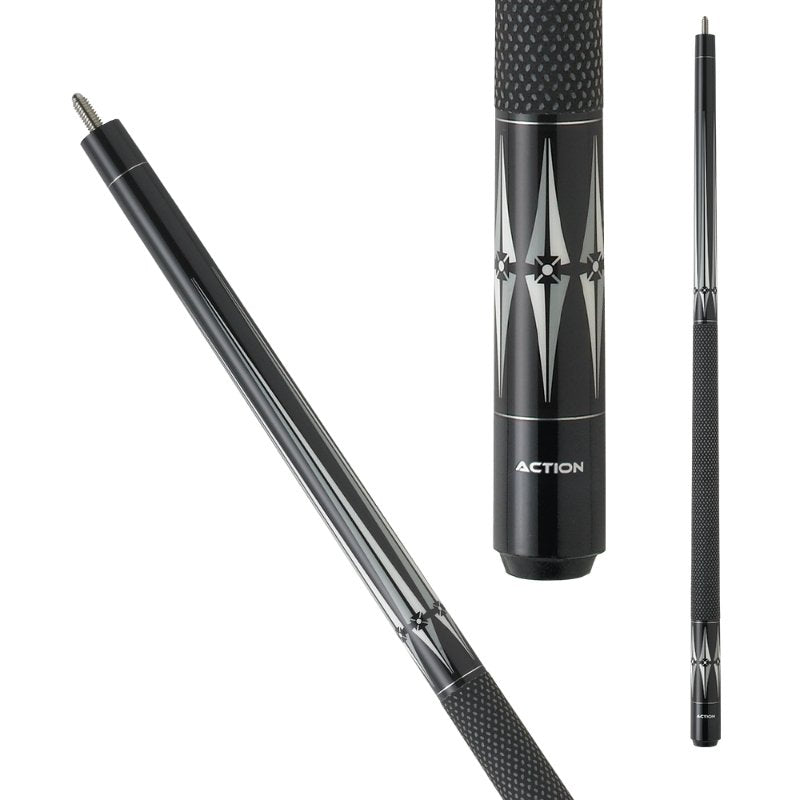 Action BW09 Black and White Pool Cue - Billiard and Pool Center