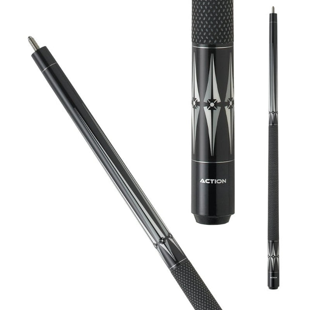 Action BW09 Black and White Pool Cue - Billiard and Pool Center