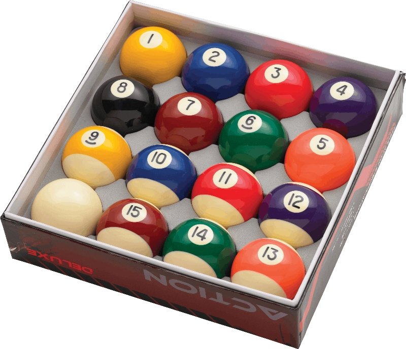 Action Deluxe BBDLX Ball Set - Billiard and Pool Center