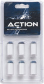 Action TR6SOB Blue Slip On Tips & Ferrules in Blister Pack of 6 - Billiard and Pool Center