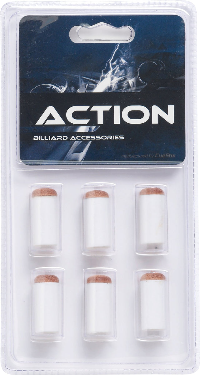Action TR6SOR Brown Slip On Tips & Ferrules in Blister Pack of 6 - Billiard and Pool Center