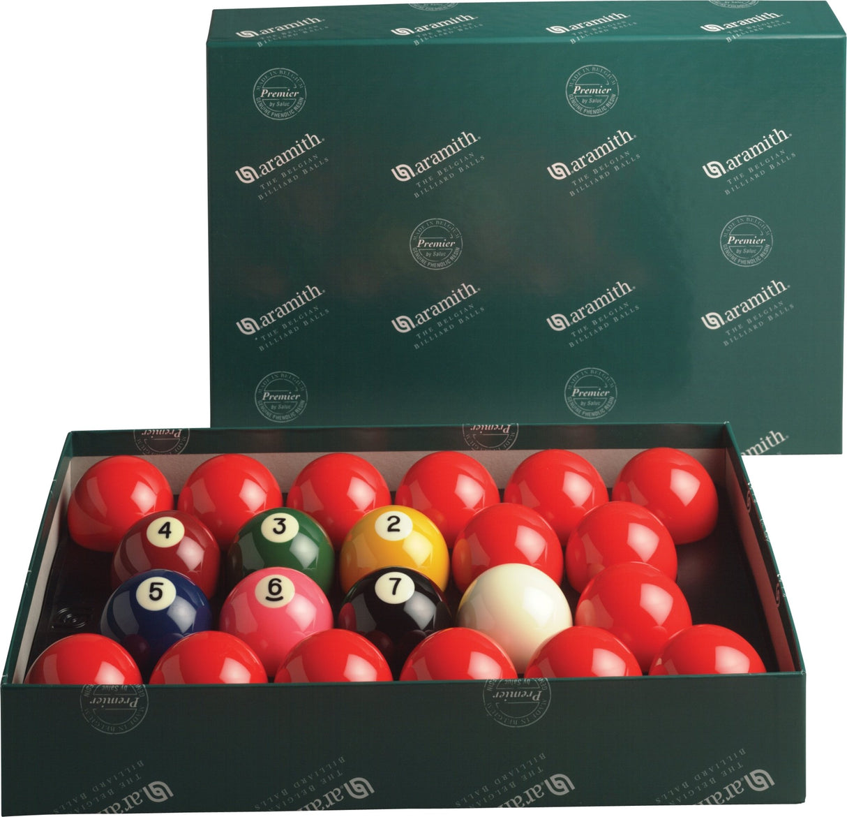 Aramith BBANS2.25 Premier 2 1/4" Numbered Snooker Set - Billiard and Pool Center