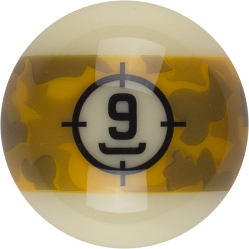 Aramith RBCAM Camouflage Pool Replacement Ball - Billiard and Pool Center