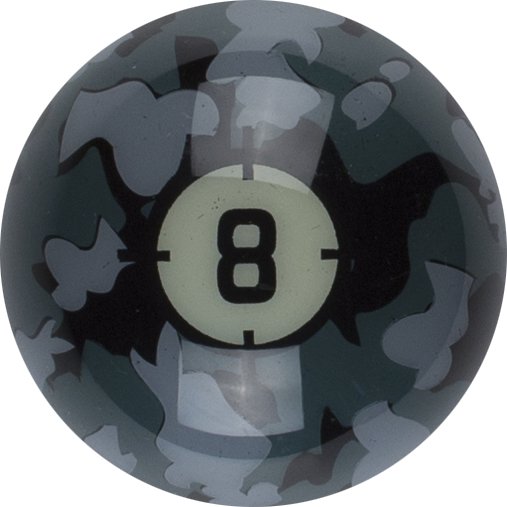 Aramith RBCAM Camouflage Pool Replacement Ball - Billiard and Pool Center