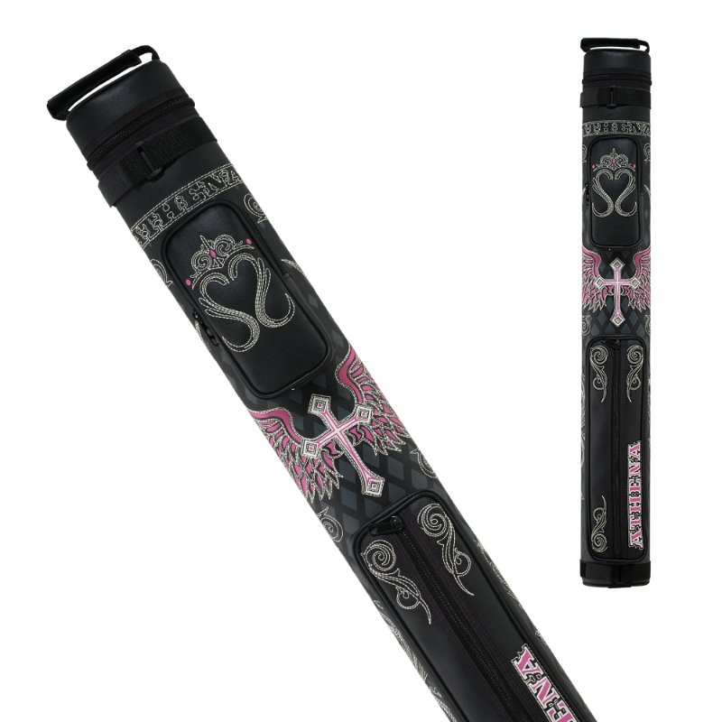 Athena ATHC06 2x2 Hard Embroidered Cue Case - Billiard and Pool Center