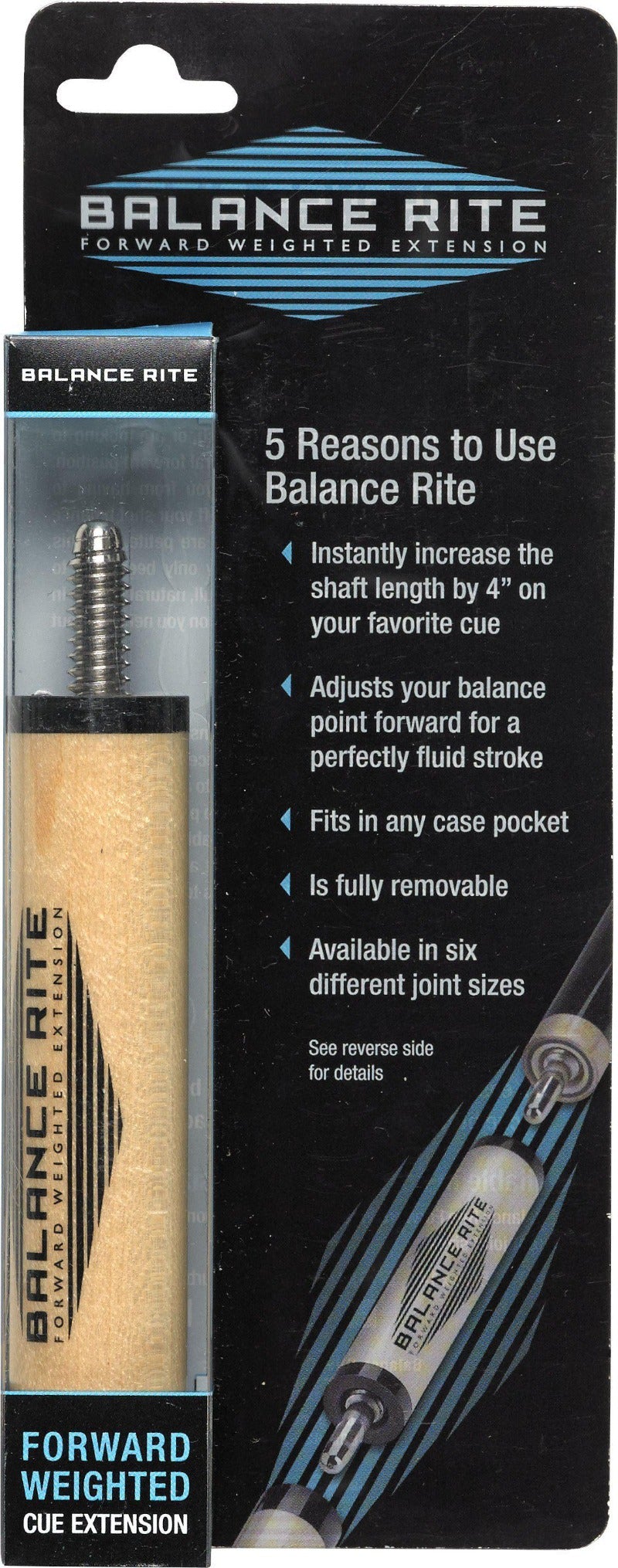 Balance Rite EXTFBR Forward Weighted Cue Extension - Billiard and Pool Center