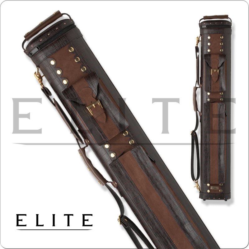 Elite ECC24 2x4 Classic Leather Hard Cue Case - Billiard and Pool Center