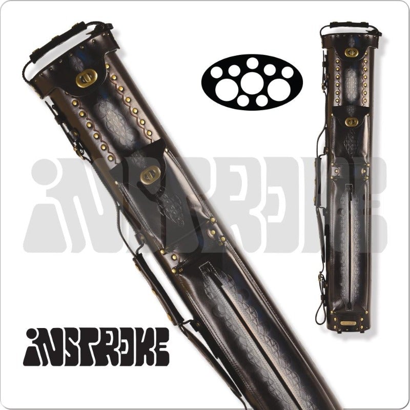 Instroke IST37 Tooled 3x7 Leather Case - Billiard and Pool Center