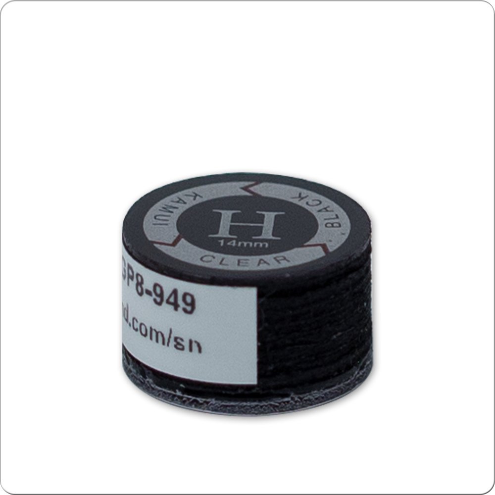 Kamui Clear Black QTKCLRBLK Cue Tip - Single - Billiard and Pool Center