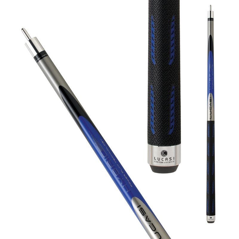 Lucasi Hybrid LH10 Blue Pool Cue - Billiard and Pool Center