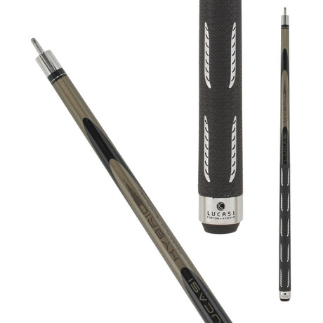 Lucasi Hybrid LH40 Shadow Silver Cue - Billiard and Pool Center
