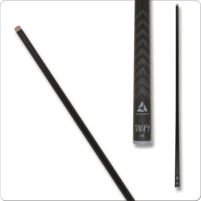 McDermott MCDCF Defy Carbon Fiber Shaft 12mm Grey Collar - Billiard and Pool Center