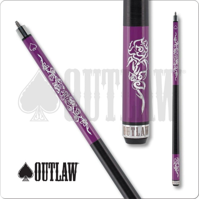 Outlaw OL44 Desert Rose Pool Cue - Billiard and Pool Center