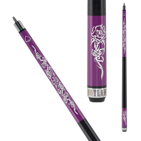 Outlaw OL44 Desert Rose Pool Cue - Billiard and Pool Center