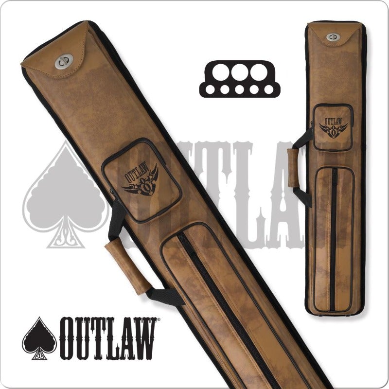 Outlaw OLH35 3x5 Hard Cue Case - Billiard and Pool Center