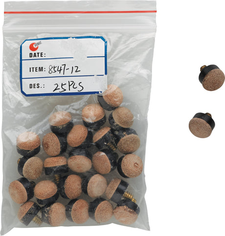 Screw-On QTSCOT Cue Tip - Bag of 25 - Billiard and Pool Center