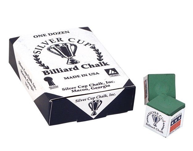 Silver Cup CHS12 Chalk - Box of 12 - Billiard and Pool Center