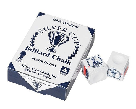 Silver Cup CHS12 Chalk - Box of 12 - Billiard and Pool Center