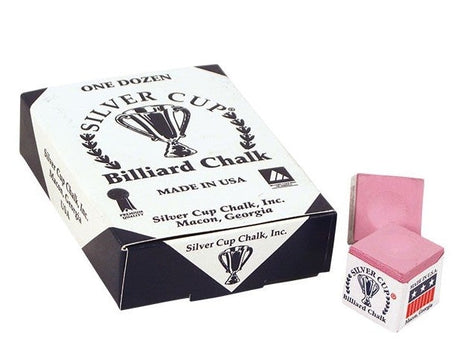 Silver Cup CHS12 Chalk - Box of 12 - Billiard and Pool Center