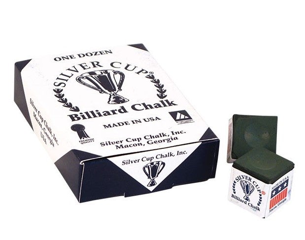 Silver Cup CHS12 Chalk - Box of 12 - Billiard and Pool Center