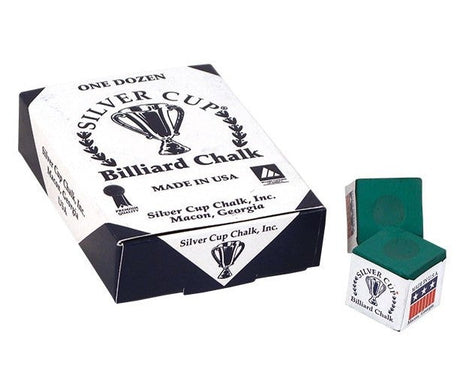 Silver Cup CHS12 Chalk - Box of 12 - Billiard and Pool Center
