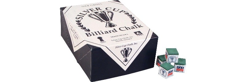 Silver Cup CHS144 Chalk - Box of 144 - Billiard and Pool Center