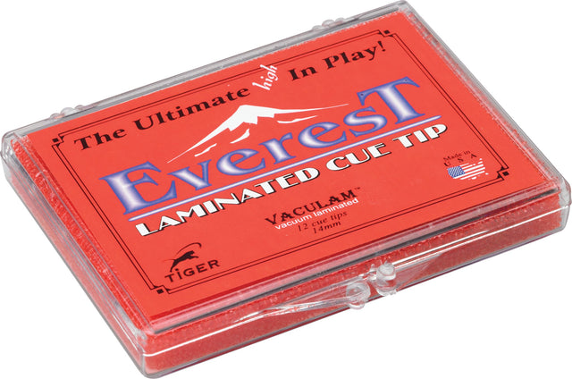 Tiger Everest QTTEV12 Cue Tip - Box of 12 - Billiard and Pool Center